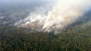 Пожар на складах артиллерийского вооружения