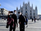 Эпицентр коронавируса в Европе: в Италии опустели полки супермаркетов, а модные стритстайлеры одели маски