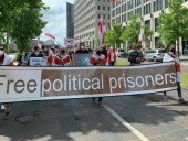 В городах Европы вышли на пикеты в поддержку задержанного в Минске Протасевича