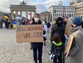 В Берлине прошла акция протеста против войны в Украине
